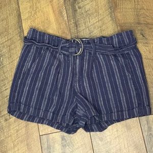Jolt paper bag shorts blue and gray striped 1/25W